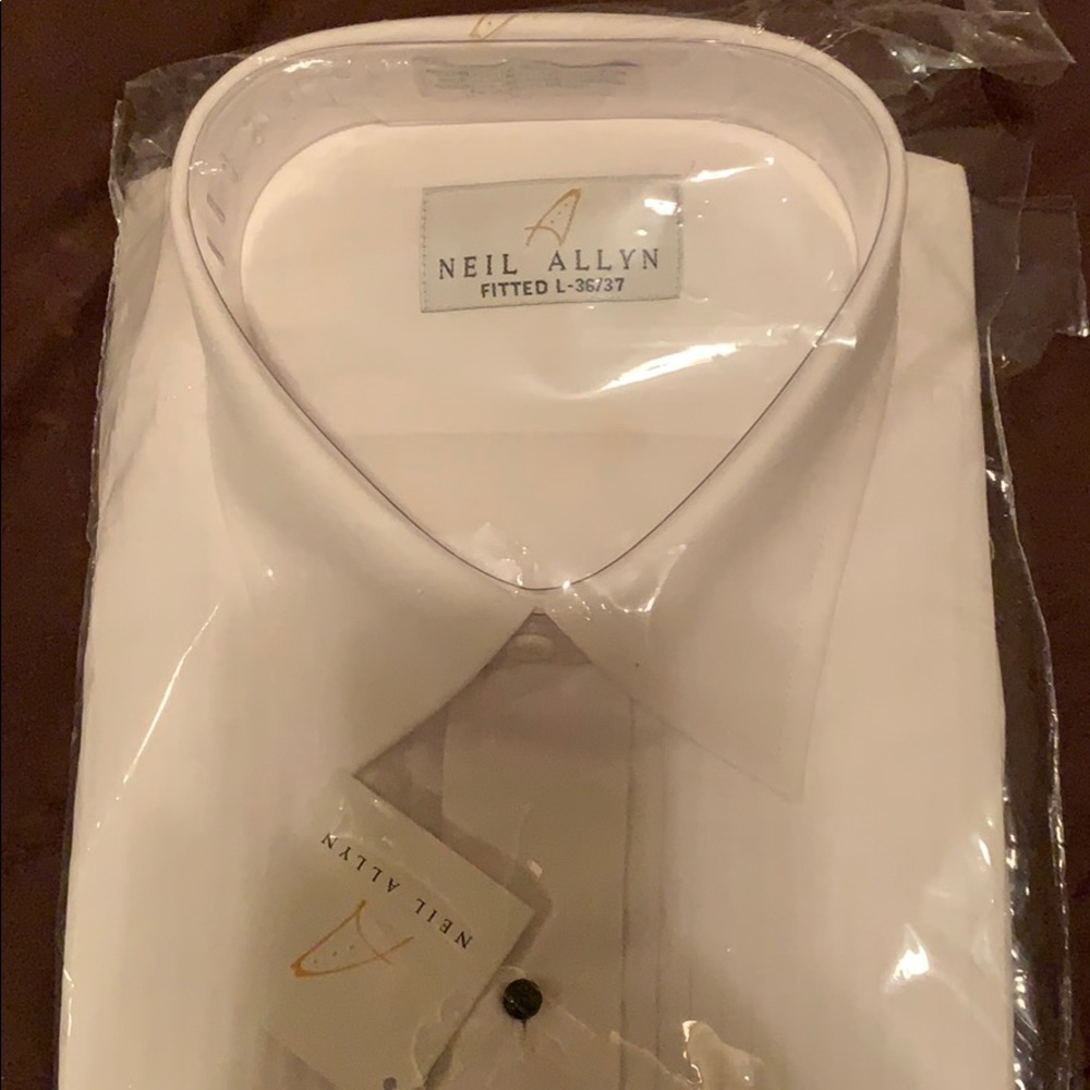Neil Allyn White Formal Shirt